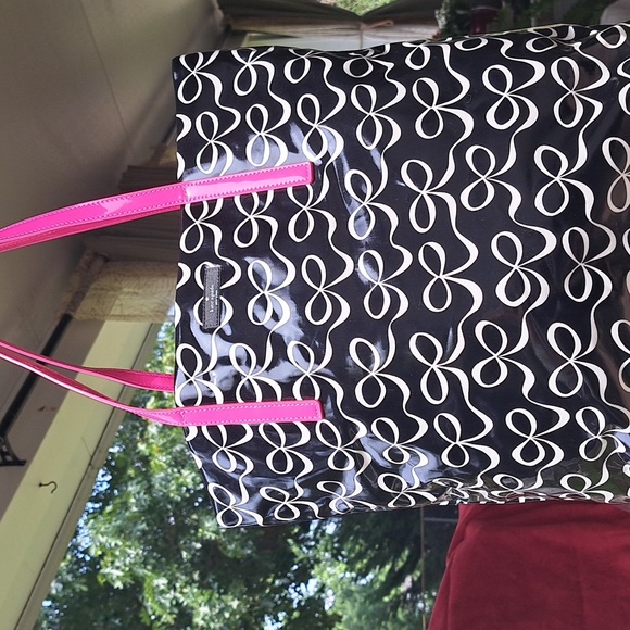 NEW Kate Spade Travel, Shopping or Beach Tote Designer Signature NEW - Picture 2 of 8